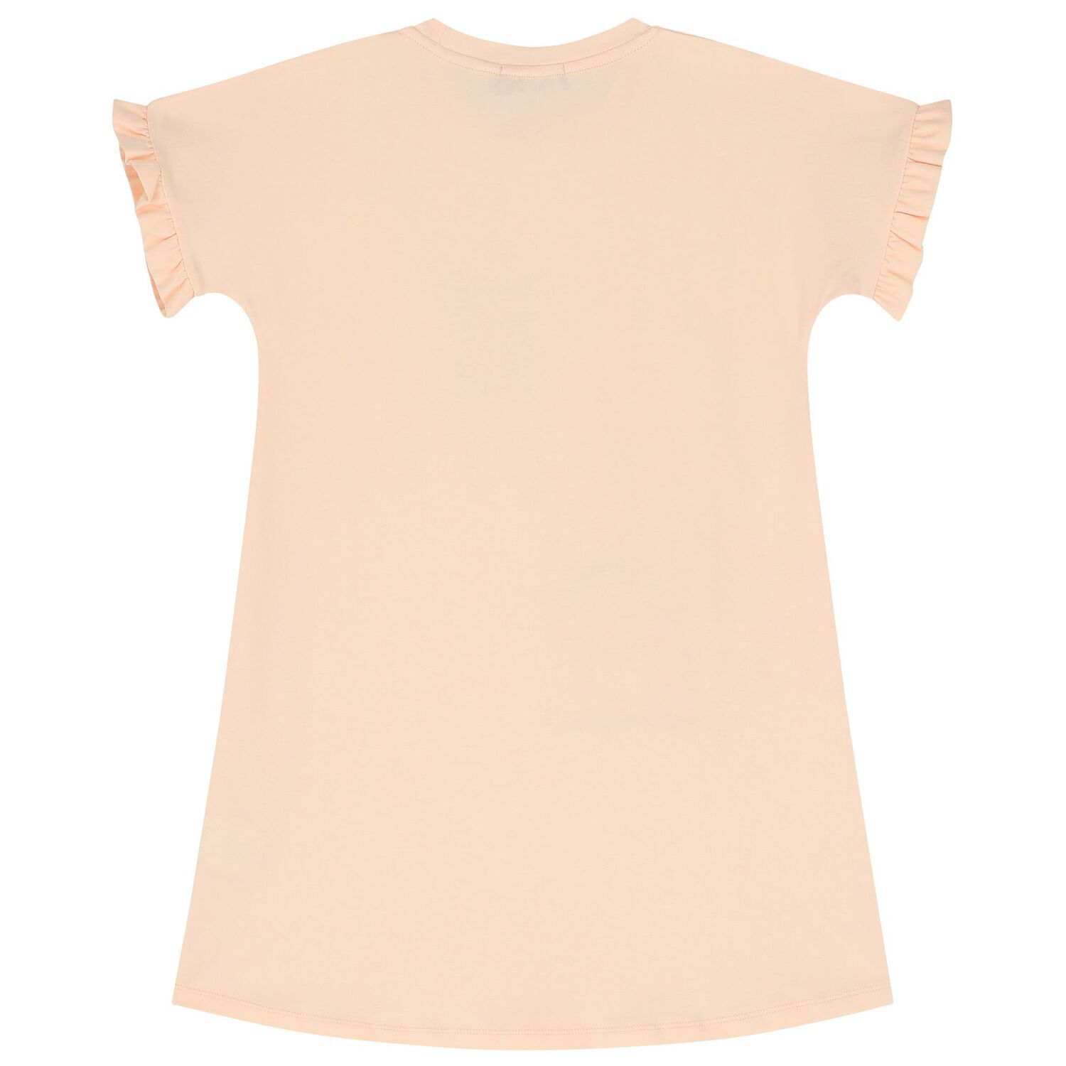 فستان بنات بالشعار باللون الوردى, 2, hi-res