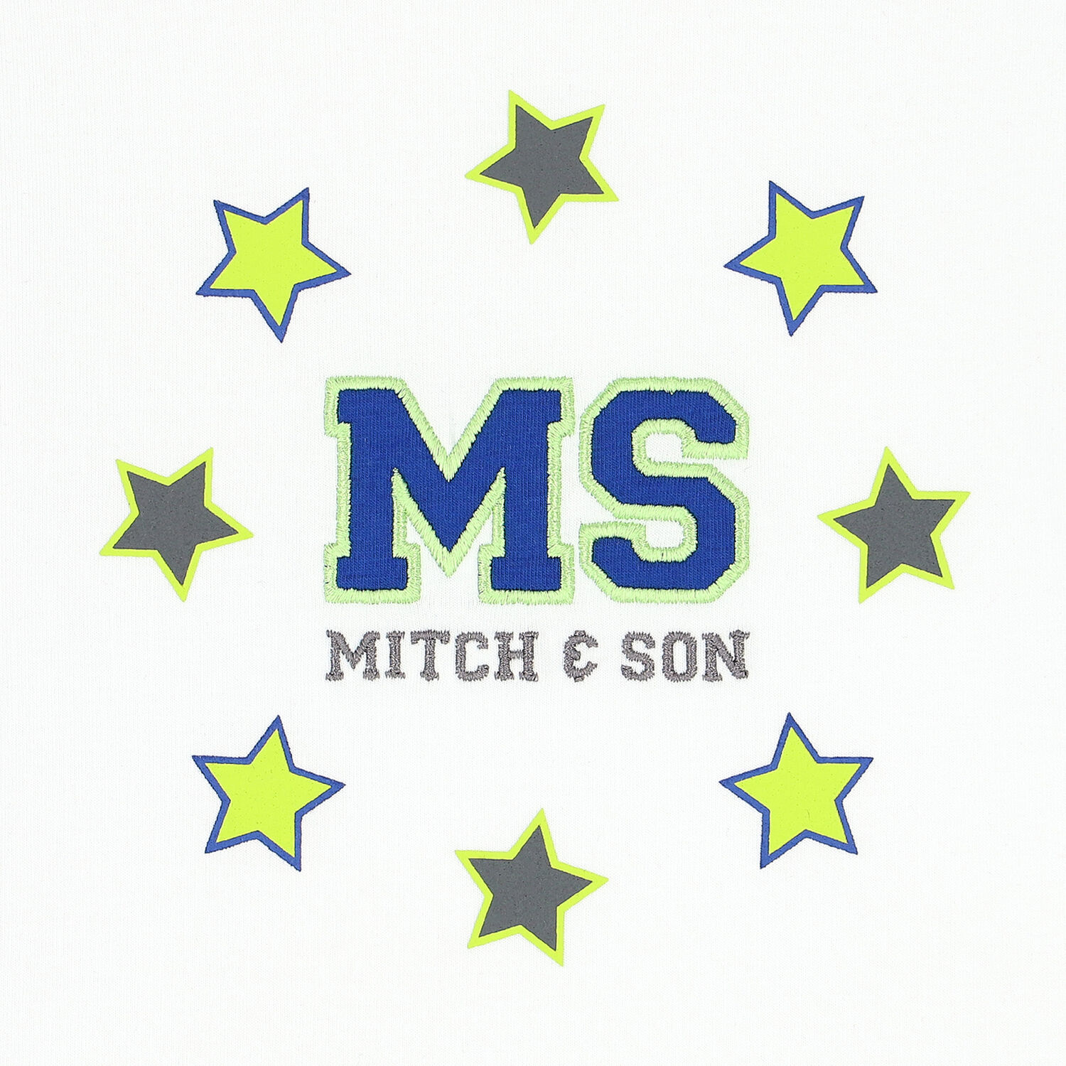 Boys White Logo Long Sleeve Top, 1, hi-res