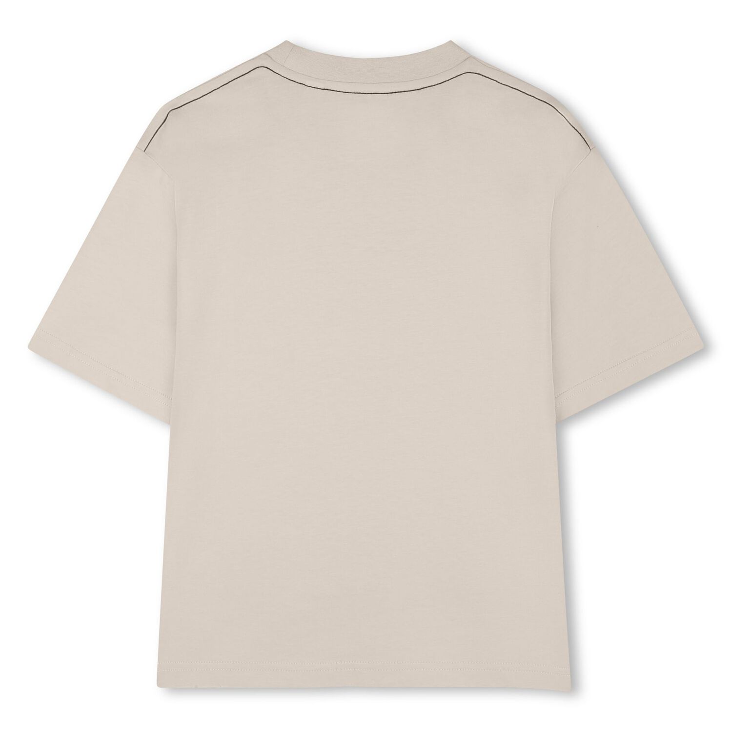 Boys Beige Logo T-Shirt, 3, hi-res