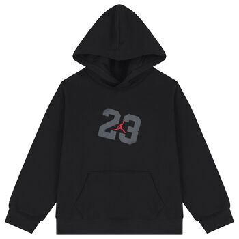 Boys Black Jordan Hooded Top