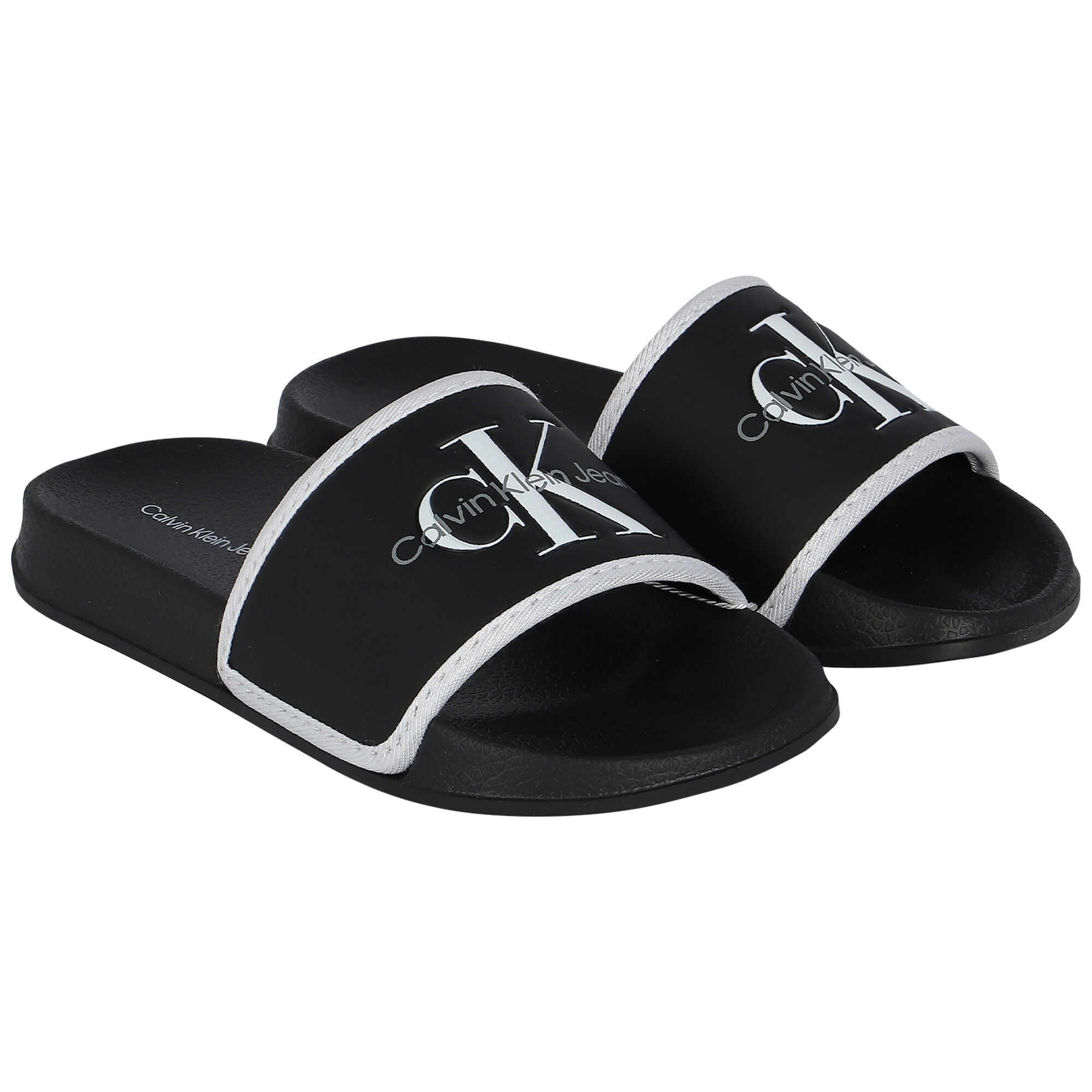 Calvin Klein Black Logo Sliders Junior Couture UAE