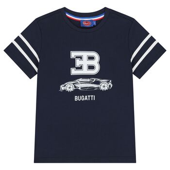 Boys Navy Blue Logo T-Shirt