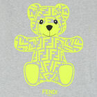 Girls Grey Teddy Logo T-Shirt, 1, hi-res