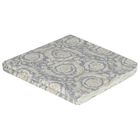 Baby Girls Ivory & Grey Logo Barocco Blanket, 1, hi-res