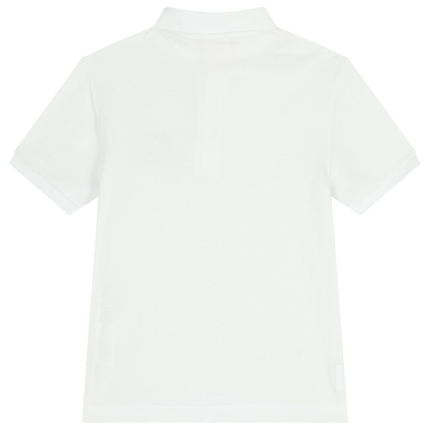Boys White Logo Polo Shirt, 2, hi-res