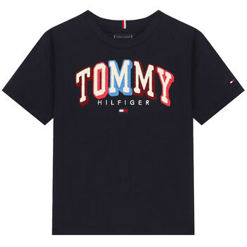 Boys Navy Logo T-Shirt