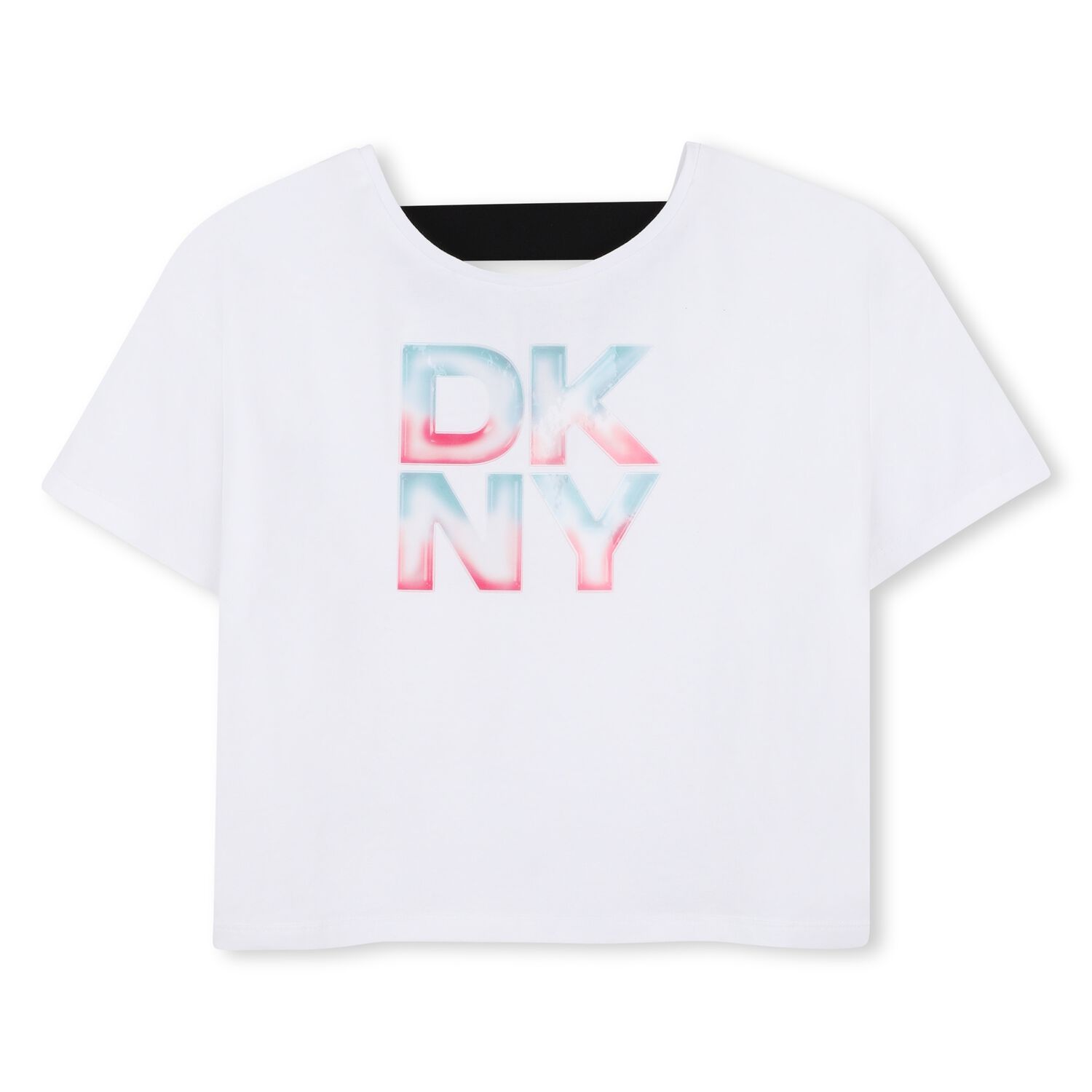 Girls White Logo T-Shirt, 1, hi-res