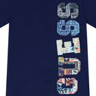 Boys Navy Blue Logo T-Shirt, 2, hi-res