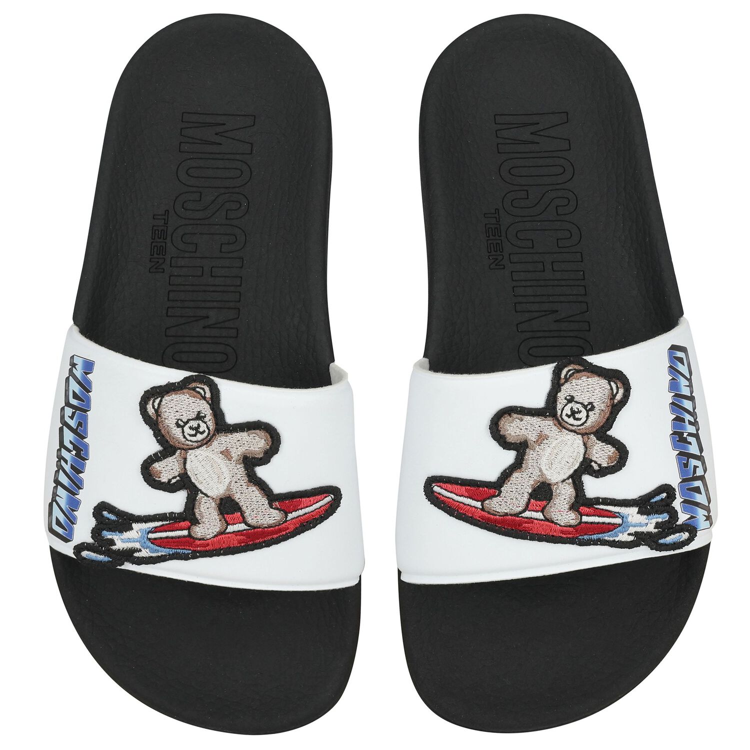 Black & White Teddy Bear Logo Sliders, 1, hi-res