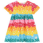 فستان بنات بطبعة الزهور متعدد الألوان, 1, hi-res