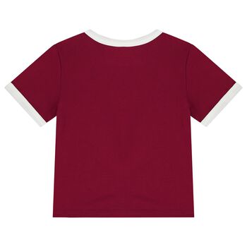 Girls Burgundy Logo T-Shirt