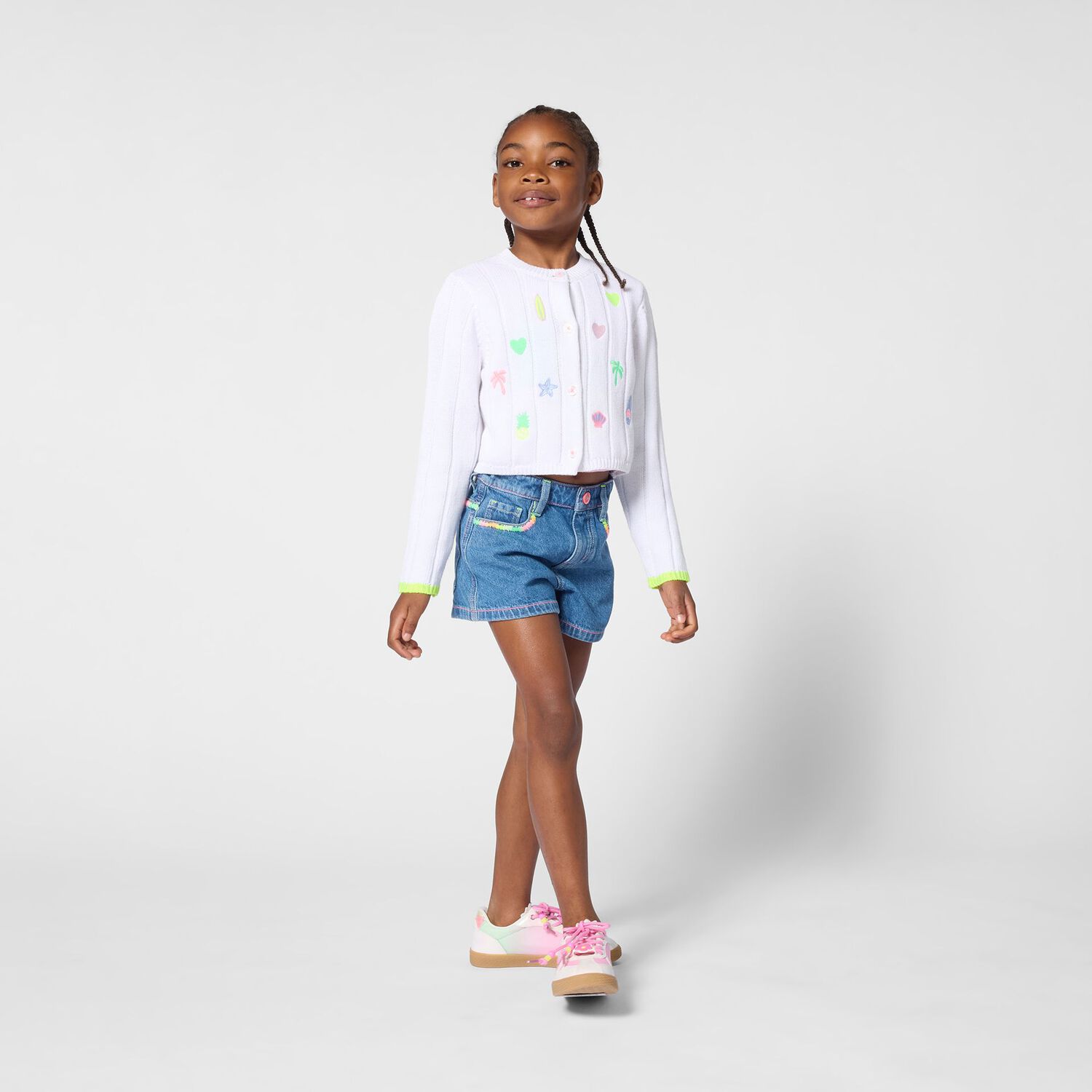 شورت جينز أزرق للبنات, 1, hi-res