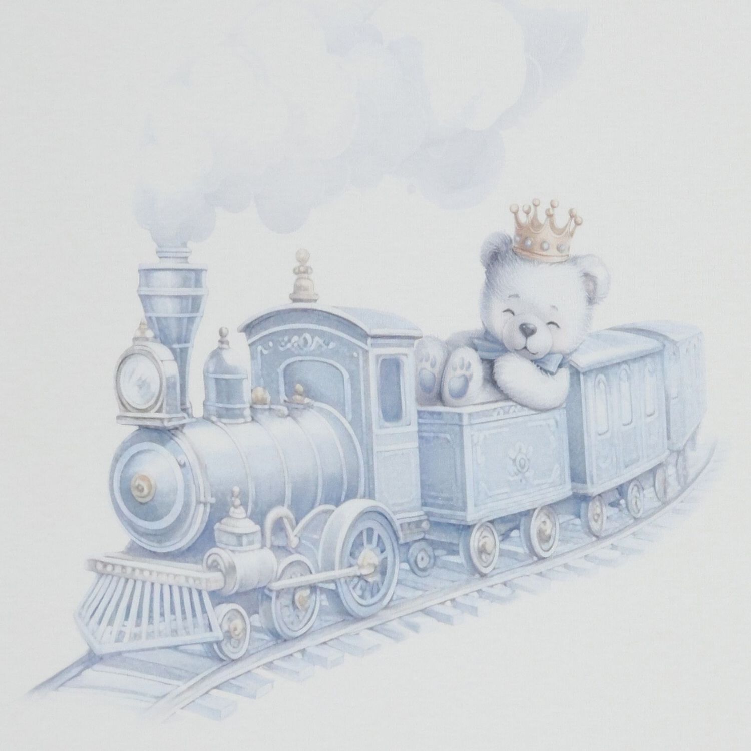 طقم هدية سالوبيت دب أزرق وأبيض للرضع الأولاد, 1, hi-res