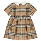 Baby Girls Beige Check Dress Set, 1, hi-res
