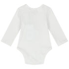 Baby Girls White & Pink Logo Bodysuits ( 3-Pack ), 1, hi-res