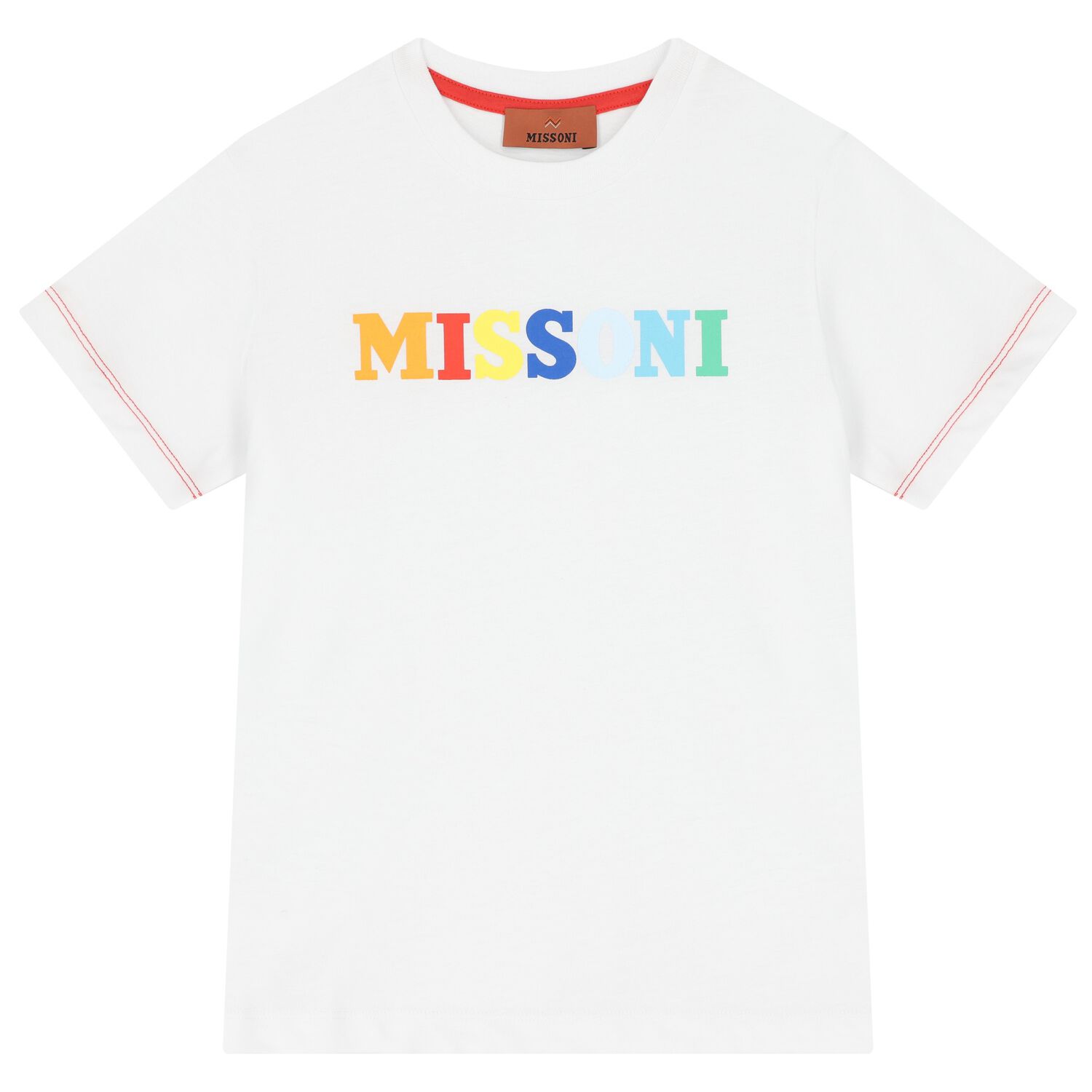 Boys White Logo T-Shirt, 1, hi-res image number null