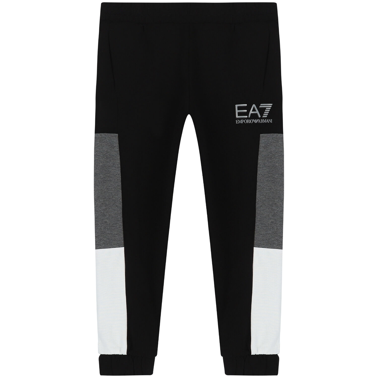 Boys Black & Grey Logo Tracksuit, 1, hi-res