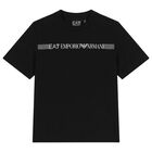 طقم شورت اطفال بالشعار باللون الاسود , 5, hi-res