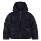 Boys Navy Blue Puffer Jacket, 1, hi-res