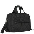 Black Logo Quilted Baby Changing Bag, 1, hi-res