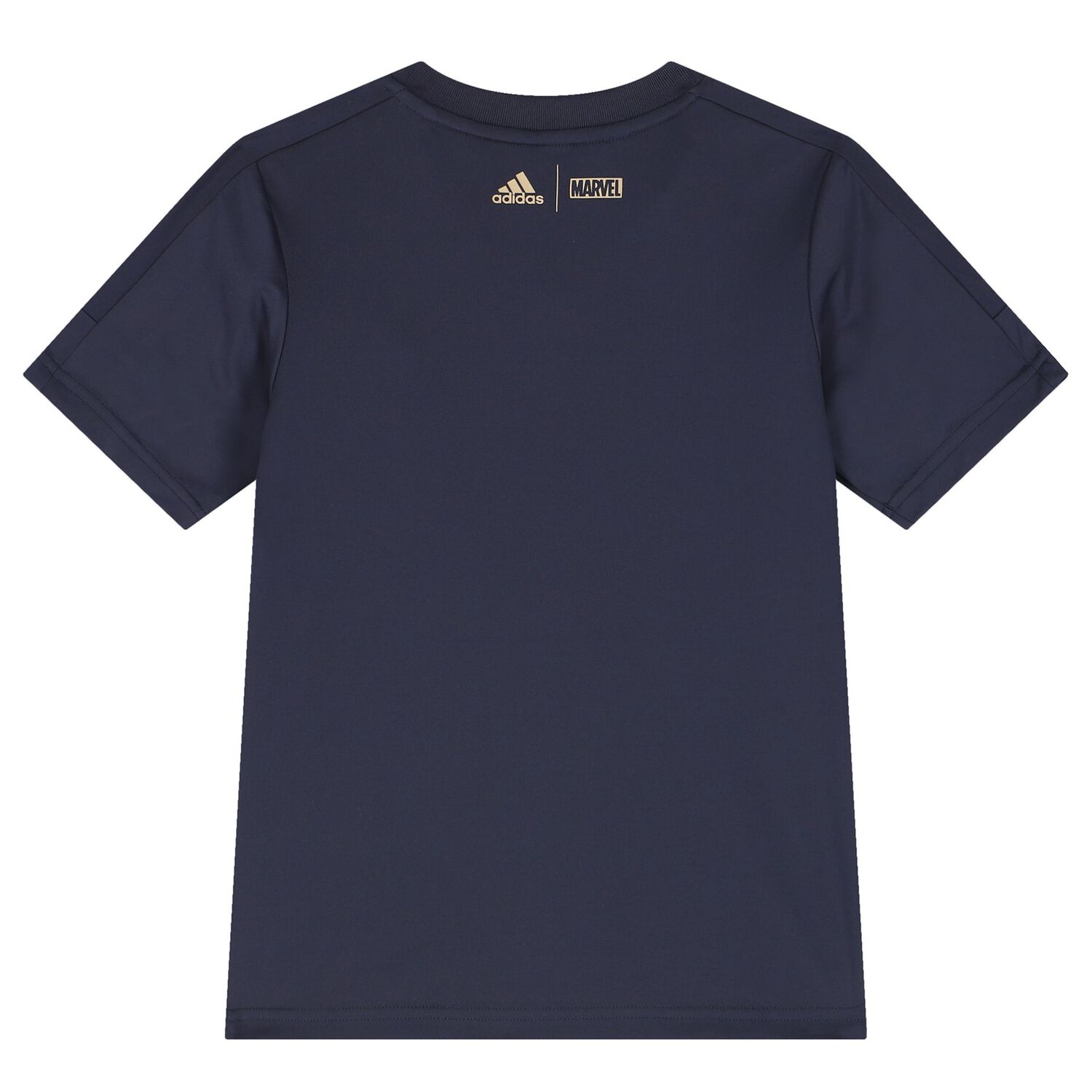 Navy Blue & Red Marvel Logo Shorts Set, 1, hi-res