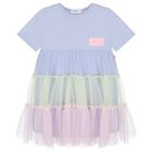 Girls Purple Tulle Dress, 1, hi-res