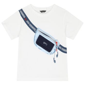 Boys White Bag T-Shirt