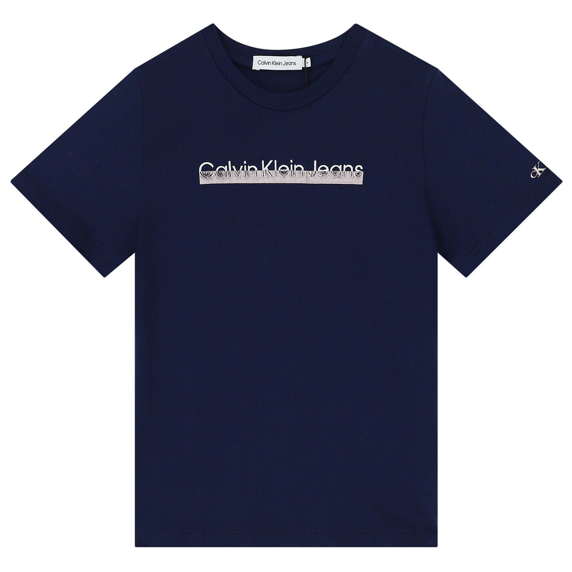 Calvin Klein Boys Navy Logo T Shirt Junior Couture UAE