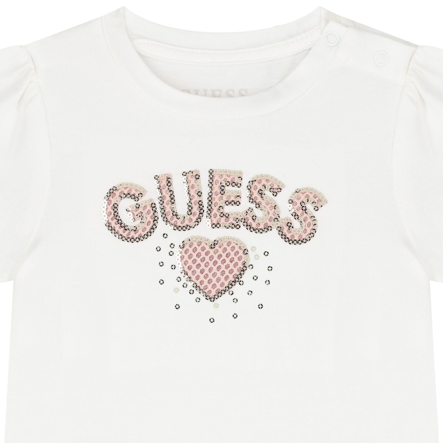 Baby Girls White & Pink Skirt Set, 1, hi-res