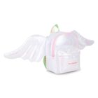 Girls Silver Iridescent Logo Backpack, 1, hi-res