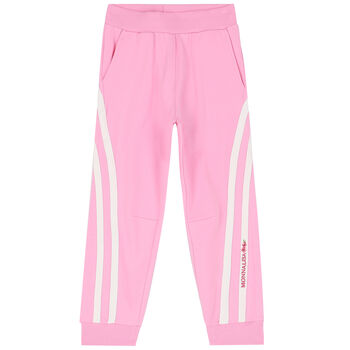 Girls Pink Logo Jogger