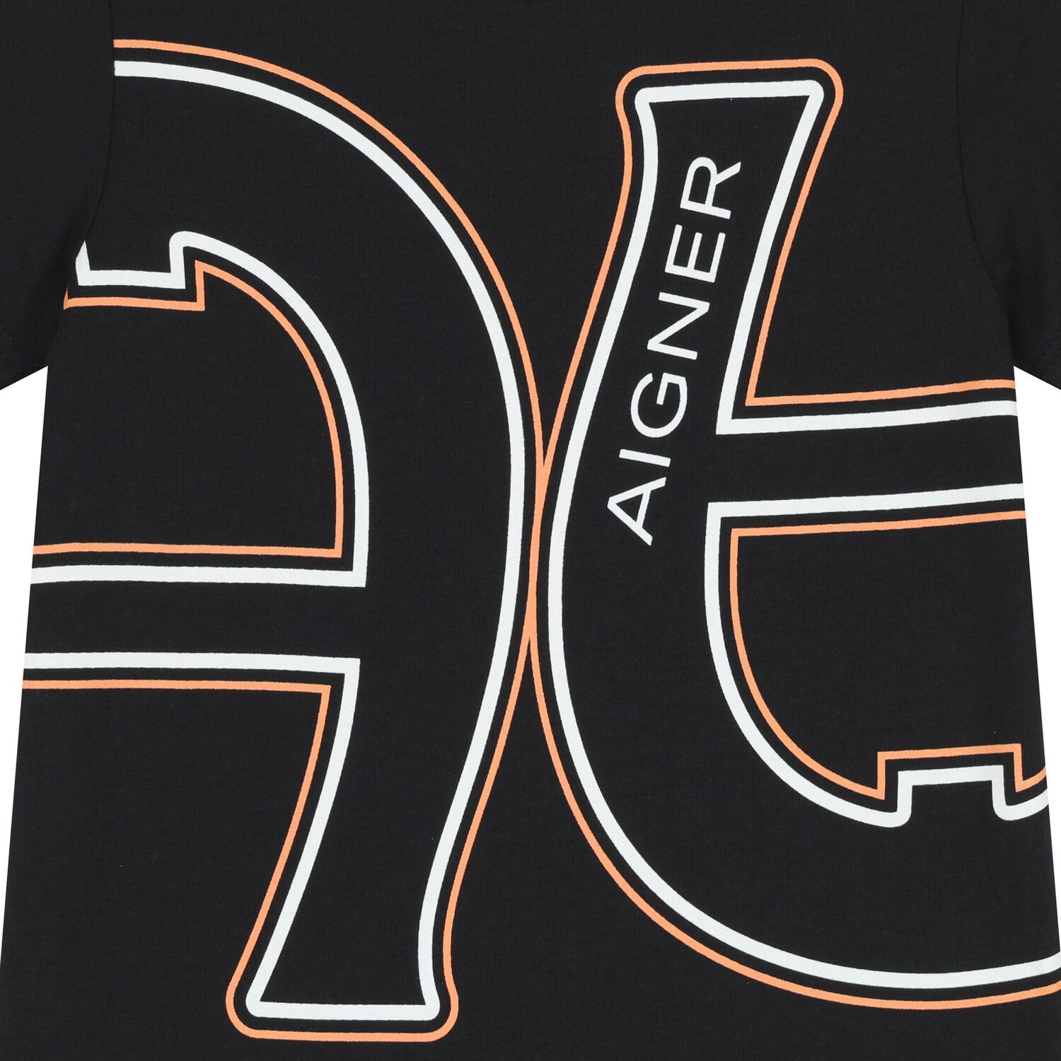 Younger Boys Black Logo T-Shirt, 2, hi-res