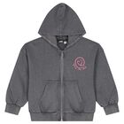 Girls Grey Heart Tracksuit, 1, hi-res