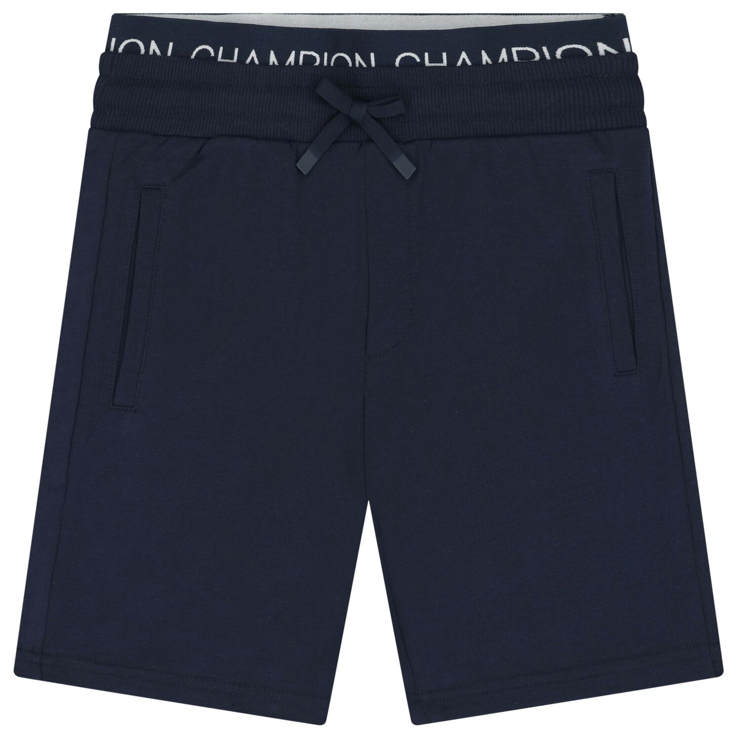 Boys White & Navy Blue Shorts Set, 1, hi-res