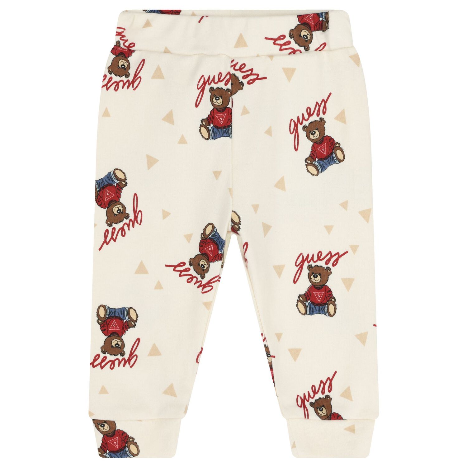 Ivory & White Teddy Bear Logo Baby Bodysuit Set, 3, hi-res