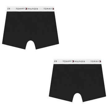Boys Black Boxer Shorts (2-Pack)