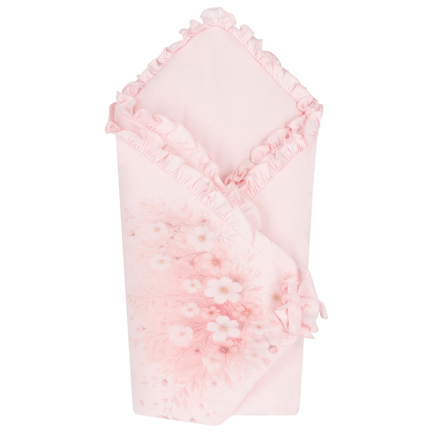 عش أطفال على شكل زهرة باللون وردية للبنات, 1, hi-res