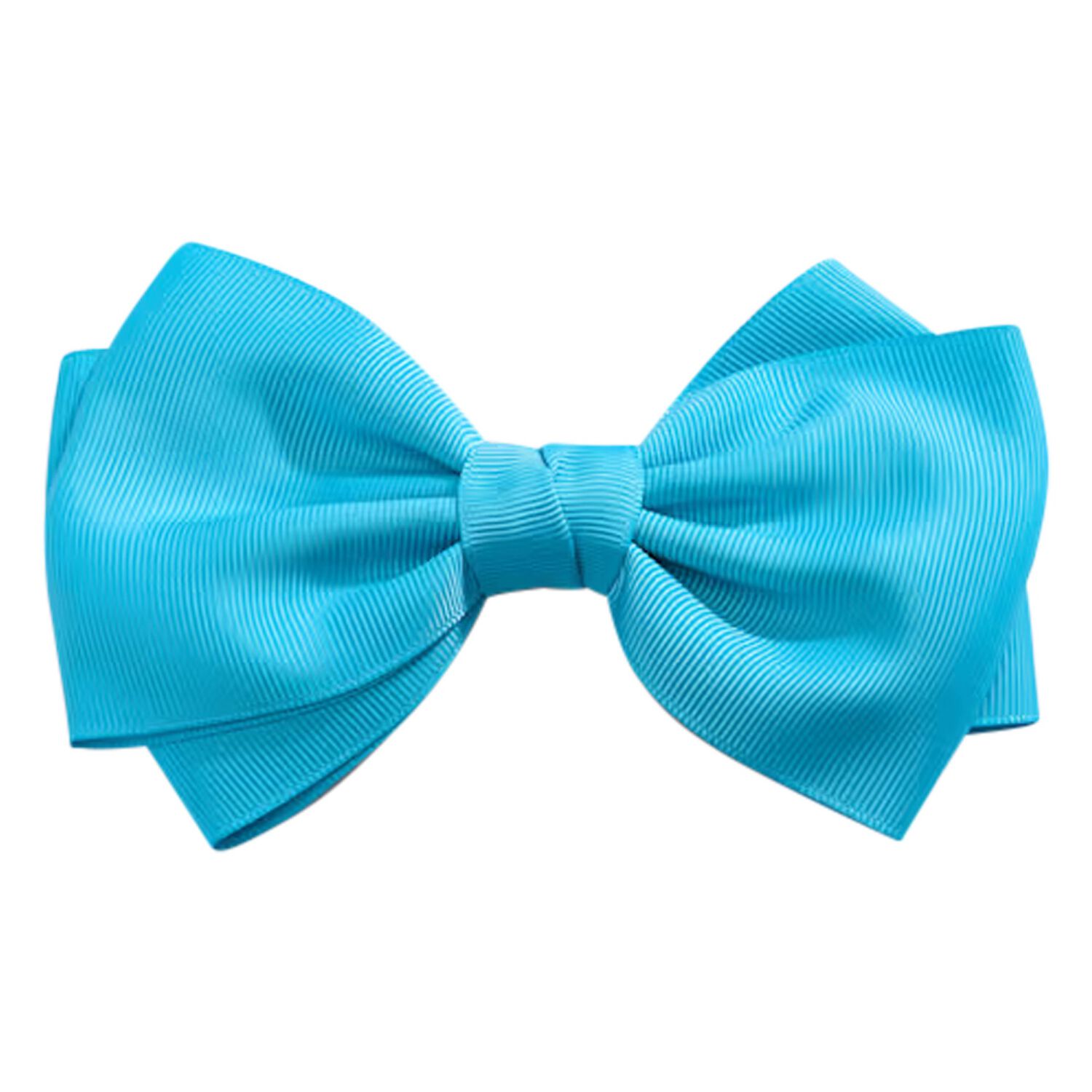 Girls Blue Bow Hairclip, 5, hi-res image number null
