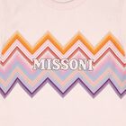 Girls Pink Zig Zag Logo T-Shirt, 2, hi-res