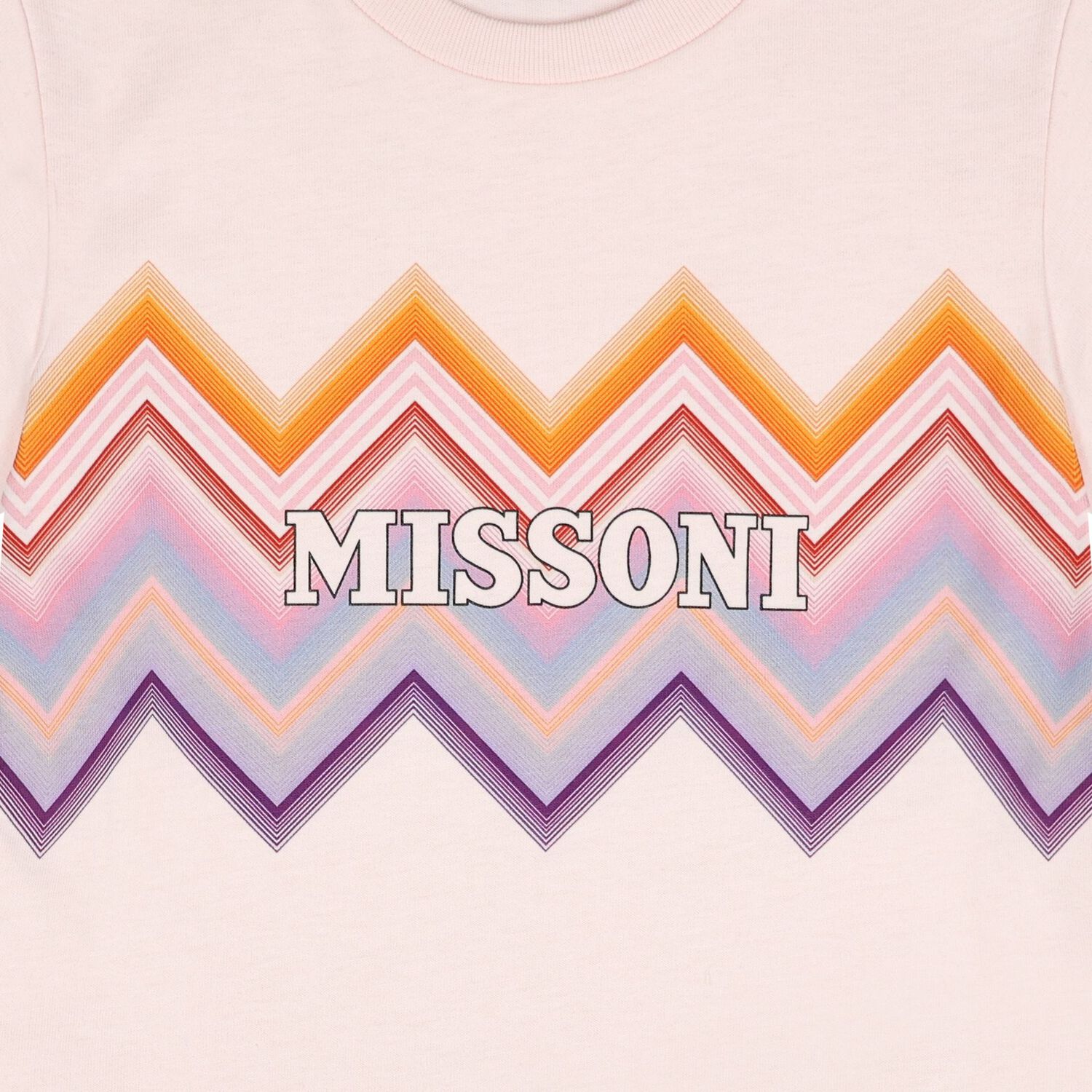 Girls Pink Zig Zag Logo T-Shirt, 2, hi-res
