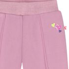 Girls Pink Heart Trousers, 1, hi-res