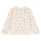 بدله رياضيه للاولاد باللون العاجى والازرق ( 2 قطعه ), 2, hi-res