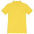 Boys Yellow Logo Polo Shirt, 1, hi-res