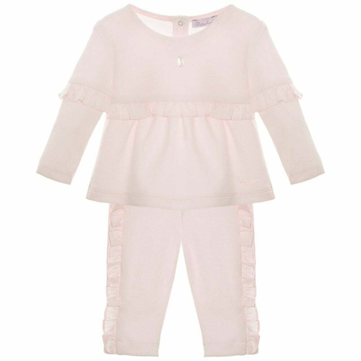 Baby Girls Pink Trousers Set, 1, hi-res