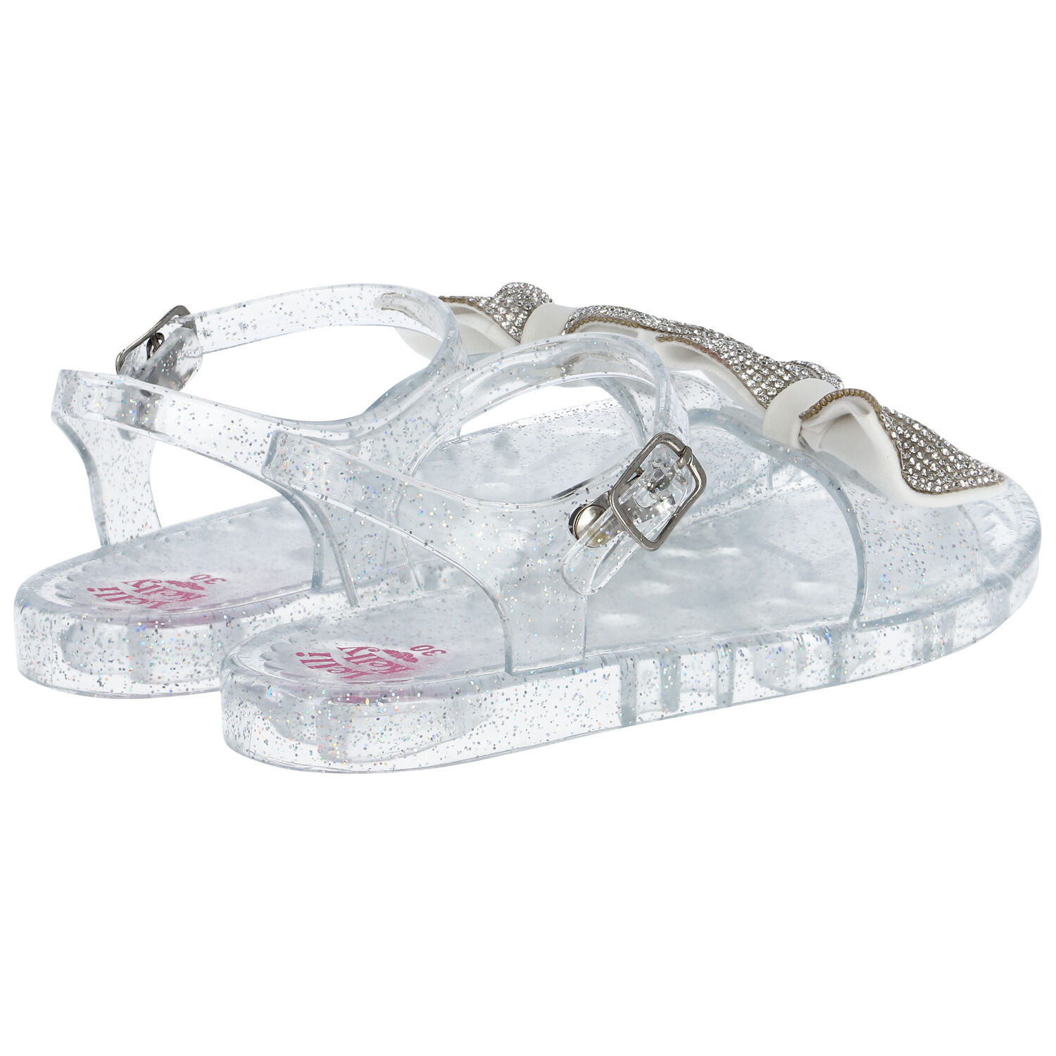 Girls Bow Jelly Sandals, 1, hi-res image number null