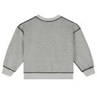 Grey & Black Logo Reversible Sweatshirt, 1, hi-res