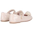 Girls Ivory Flower Shoes , 2, hi-res