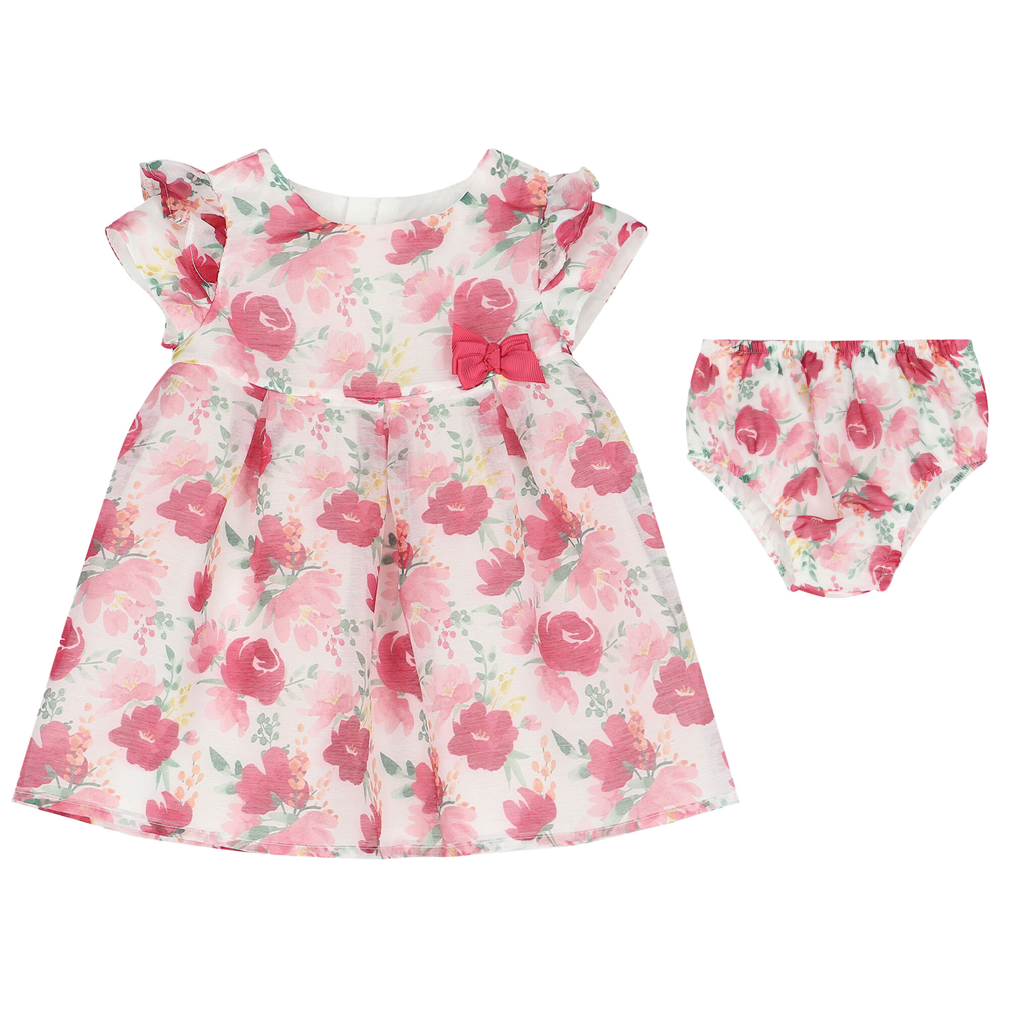 Mayoral Baby Girls Floral Organza Dress Set Junior Couture UAE