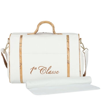 White Logo Changing Bag