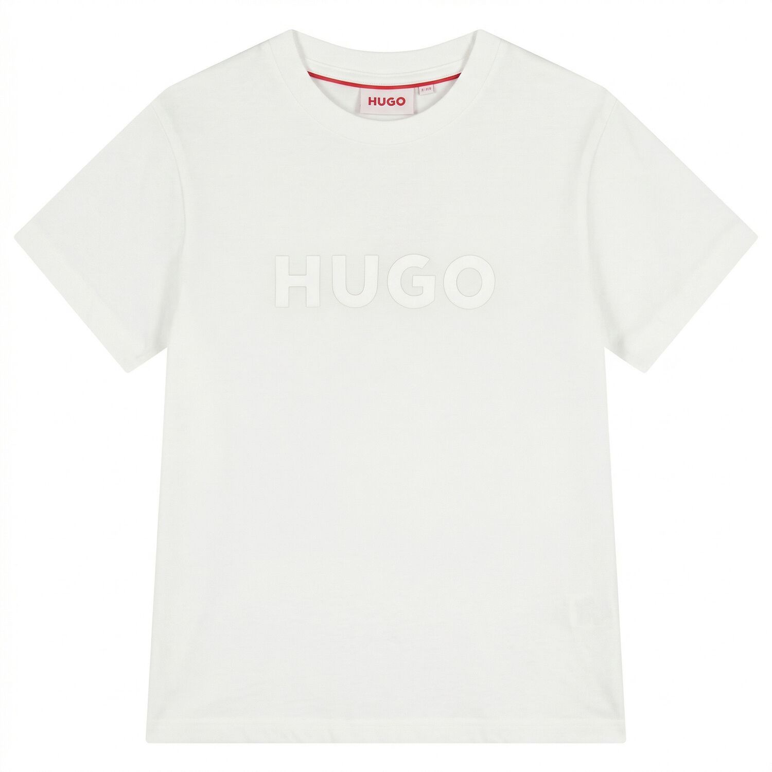 Boys Mini Me White Logo T-Shirt, 2, hi-res